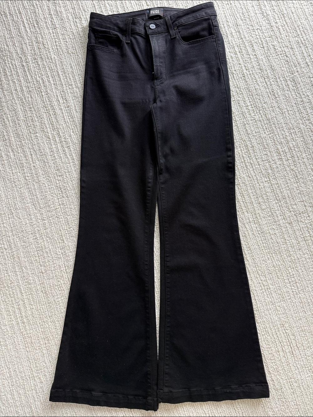 Paige flare jeans. Black size 28